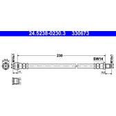 Brake Hose ATE - 24.5238-0230.3