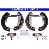 Brake Set- drum brakes ATE - 03.0520-4019.3