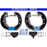Brake Set- drum brakes ATE - 03.0520-5019.3