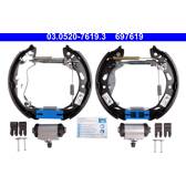 Brake Set- drum brakes ATE - 03.0520-7619.3