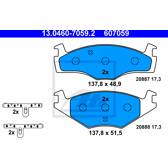 Bremsbeläge vorne ATE - 13.0460-7059.2