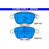 Bremsbeläge vorne ATE - 13.0460-7230.2