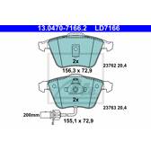 Bremsbeläge vorne ATE - 13.0470-7166.2