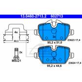 Bremsbelagsatz hinten ATE - 13.0460-2713.2