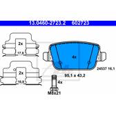 Bremsbelagsatz hinten ATE - 13.0460-2723.2