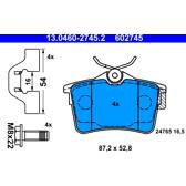 Bremsbelagsatz hinten ATE - 13.0460-2745.2