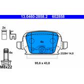 Bremsbelagsatz hinten ATE - 13.0460-2858.2