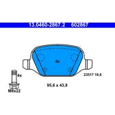 Bremsbelagsatz hinten ATE - 13.0460-2867.2