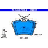 Bremsbelagsatz hinten ATE - 13.0460-2893.2
