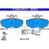 Bremsbelagsatz hinten ATE - 13.0460-2933.2