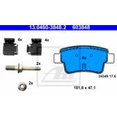Bremsbelagsatz hinten ATE - 13.0460-3848.2