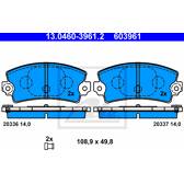 Bremsbelagsatz hinten ATE - 13.0460-3961.2