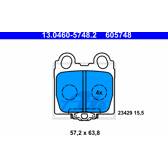 Bremsbelagsatz hinten ATE - 13.0460-5748.2