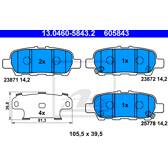 Bremsbelagsatz hinten ATE - 13.0460-5843.2
