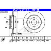 Bremssatz (2 Bremsscheiben) ATE - 24.0110-0115.1
