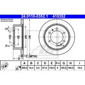 Bremssatz (2 Bremsscheiben) ATE - 24.0110-0352.1