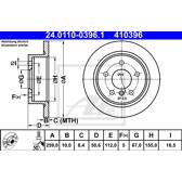 Bremssatz (2 Bremsscheiben) ATE - 24.0110-0396.1