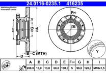 Bremsscheibe hinten
