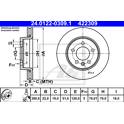 Bremssatz (2 Bremsscheiben) ATE - 24.0122-0309.1