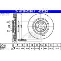 Bremsscheibe hinten ATE - 24.0128-0296.1