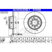 Bremssatz (2 Bremsscheiben) ATE - 24.0310-0356.1