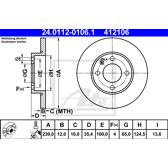 Bremssatz (2 Bremsscheiben) ATE - 24.0112-0106.1