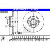 Bremssatz (2 Bremsscheiben) ATE - 24.0115-0105.1