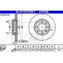 Bremssatz (2 Bremsscheiben) ATE - 24.0115-0109.1
