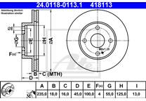 Bremssatz (2 Bremsscheiben)