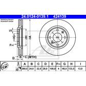 Bremssatz (2 Bremsscheiben) ATE - 24.0124-0139.1