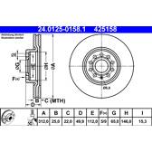 Bremssatz (2 Bremsscheiben) ATE - 24.0125-0158.1