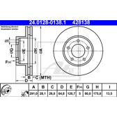 Bremssatz (2 Bremsscheiben) ATE - 24.0128-0138.1