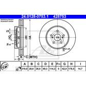 Bremsscheibe (pro Einheit) ATE - 24.0128-0753.1