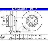 Bremsscheibe (pro Einheit) ATE - 24.0130-0117.1