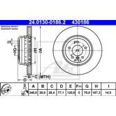 Bremsscheibe (pro Einheit) ATE - 24.0130-0186.2