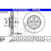 Bremsscheibe (pro Einheit) ATE - 24.0134-0104.1