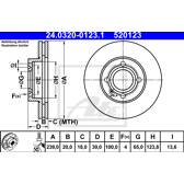 Bremssatz (2 Bremsscheiben) ATE - 24.0320-0123.1