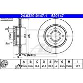 Bremssatz (2 Bremsscheiben) ATE - 24.0320-0147.1