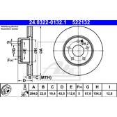 Bremssatz (2 Bremsscheiben) ATE - 24.0322-0132.1