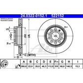 Bremssatz (2 Bremsscheiben) ATE - 24.0322-0152.1