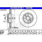 Bremssatz (2 Bremsscheiben) ATE - 24.0324-0158.1