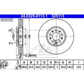 Bremssatz (2 Bremsscheiben) ATE - 24.0325-0113.1