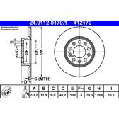 Bremssatz (2 Bremsscheiben) ATE - 24.0112-0170.1