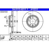 Bremssatz (2 Bremsscheiben) ATE - 24.0112-0211.1