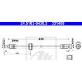Bremsschlauch ATE - 24.5103-0430.3