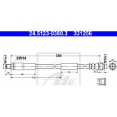 Bremsschlauch ATE - 24.5123-0380.3