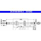 Bremsschlauch ATE - 24.5144-0410.3