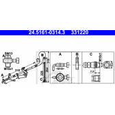 Bremsschlauch ATE - 24.5161-0314.3
