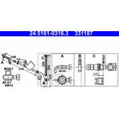Bremsschlauch ATE - 24.5161-0316.3