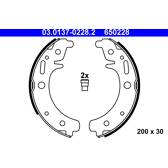 Bromsbackar, sats ATE - 03.0137-0228.2